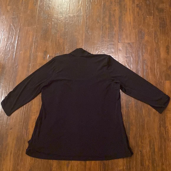 Judith Black Open Front Cardigan With Built in Sequin Top Women’s Size 2X - Picture 7 of 8